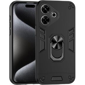 Shockproof Military-Grade Protection Compatible with Xiaomi Redmi 13 Phone Case with Kickstand & Shockproof Military Grade Drop Proof Protection Rugged Protective Cover PC Matte Textured Sturdy Bumper