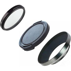 39mm Metal Lens Hood Cap UV Filter for TTArtisan 27mm F2.8 APS-C Auto Focus for fujifilm XF 27mm F2.8 R WR Lens on XT4 XT3 XT30 XT20