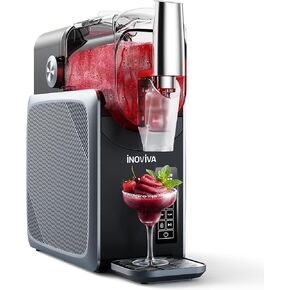 Slushie Machine, No Ice Needed, 88 oz INOVIVA Slushy Machine for Home with Self-Cleaning Function, Professional Frozen Drink Maker, 5 Preset Programs, Frozen Margaritas, Frappés, Milkshake, and More