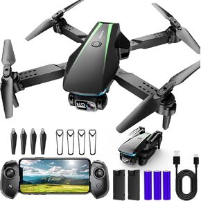 طائرات بدون طيار Oddire مع Flip 3D Camera 1080 بكسل ، بطاريتين ، حالة حمل