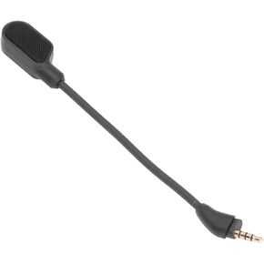 Alomejor Replacement Game Mic Gaming Boom Microphone Detachable Mic for Cloud III Headset with Noise Cancelling 360 Degree Bendable Design Gold Plated Plug