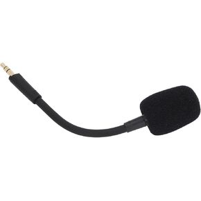Keenso Replacement Game Mic 3.5mm Gaming Boom Microphone 3.5mm Gold Plated Plug with Noise Reduction Foam Cover 360 Degree Rotatable Jack for Barracuda X Gaming Headphones