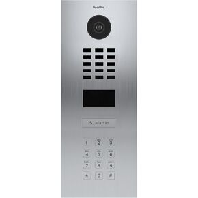 DoorBird IP Video Door Station D2101KV, Stainless Steel V4A Brushed - Salt-Water and Grinding dust Resistant - 1 Call Button- Keypad - POE Capable