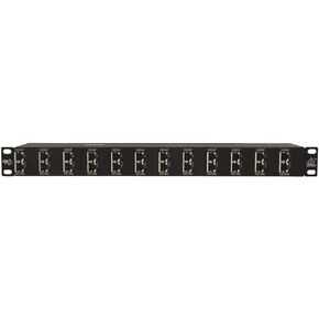 DITEK DTK-RM12NETS 10GBE, 12 Channel RACKMOUNT POE/ETHERNET Protector, 1U, Shielded RJ45 in/Out