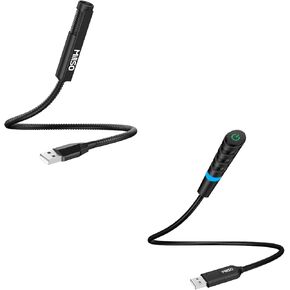 MillSO Bundle Portable USB Gooseneck Microphone + Mute/Noise Reduction/Omnidirectional External USB Microphone