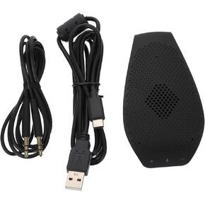 NUOBESTY 1Pc USB Omnidirectional Microphone for Video Conferencing Voice Pickup Noise Reduction Easy to Use for Meetings Live Streaming and Presentations Black