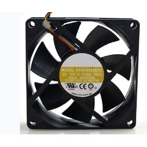 for DASA0820B2U 12V 0.60A 7.2W 80X80X20MM 4-Wire Cooling Fan