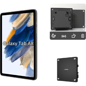 طقم شحن الحائط لتثبيت الحائط لـ Samsung Galaxy Tab A8 10.5 ″ - Magnetic Tablet Wall مع شحن سريع 15 واط ، حالة حماية TPU ، تكامل محور المنزل الذكي