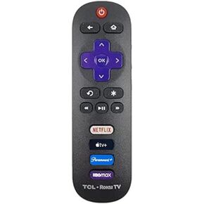 2023 OEM Replacement Remote Control Compatible with All TCL Roku Smart TVs【Only Works with TCL Roku TV, Not for Roku Stick and Roku Box】 (Netflix/Apple TV+ / Paramount/HBOMAX)