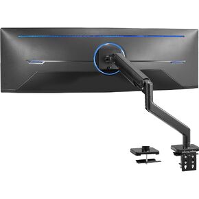 VIVO Heavy Duty Aluminum Ultrawide Monitor Tension Arm for 49 inch Screens up to 44 lbs, Premium Desk Mount Monitor Stand Designed for Samsung Odyssey G9 and More, Black, STAND-V101V