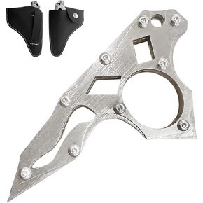 Pocket Tool keychain multi tool Stainless Steel Keychains Window Breaker Gift for Christmas, Men, Women, Valentine's, Birthday, Father's Day (1, Silver)