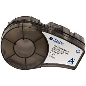 Brady M21-750-7425 ، 121016 0.75 "x21 'White BMP21 Polypropylene Label ، حزمة من 6 خراطيش