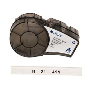 Brady Authentic (M21-500-595-WT) All-Weather Vinyl Label & Authentic (M21-750-499) Multi-Purpose Nylon Label & Authentic (M21-375-499) Multi-Purpose Nylon Label for General ID, Wire Mark