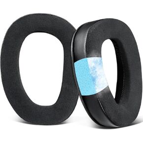 Soulwit Cooling Geling Postepads استبدال Sennheiser GSP 370/350/303/302/301/300 سماعات الرأس ، وسائد منصات الأذن لـ GSP370 ، GSP350 ، مع رغوة ذاكرة عزل الضوضاء - الأسود