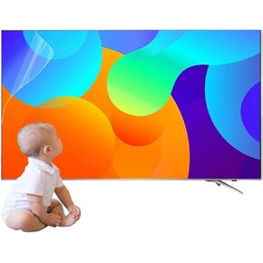 Wzglod TV Screen Protector for 32-75 Inch, Anti Glare Film Monitor Filter, Indoor & Outdoor TV Anti Blue Light Screen Frosted Film