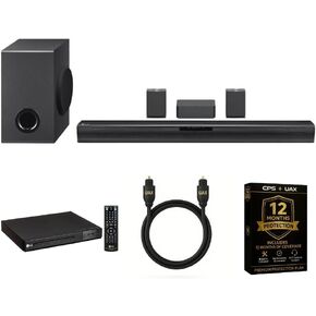 LG SQC4RKIT1 4.1 Channel Home Theatre Soundbar System, Wireless Subwoofer & Rear Speakers, Dolby Digital, Bluetooth