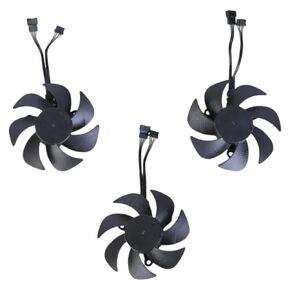 Quiet 4Pin Graphics Card Fan for Rtx3060 Graphics Card Radiator 3Pcs