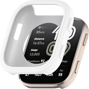 Fit for Amazfit Bip 6 Case, Soft Silicone Protective Case Bumper Sleeve Shell Frame Protector Cover for Amazfit Bip 6 A2435 Smartwatch (Black)