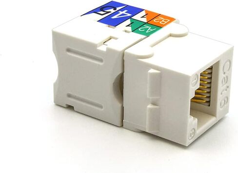 CAT.6 RJ45 110 نوع Keystone Jack (50 حزمة ، أبيض) in Kuwait