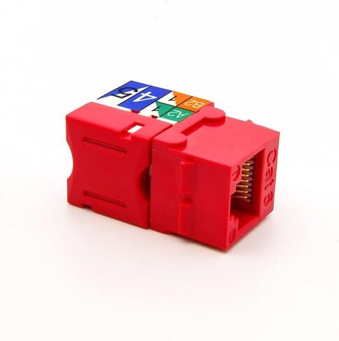 CAT.6 RJ45 110 نوع Keystone Jack (50 حزمة ، أبيض) in Kuwait