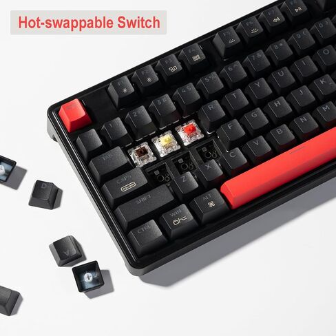 Keychron C3 Pro QMK/VIA Custom Mechanical Keyboard, Hot Swappable Programmable 87 Keys Compact TKL Layout Gasket Mount, RGB Backlight Wired Gaming Keyboard with Brown Switches for Mac/Windows/Linux in Saudi Arabia