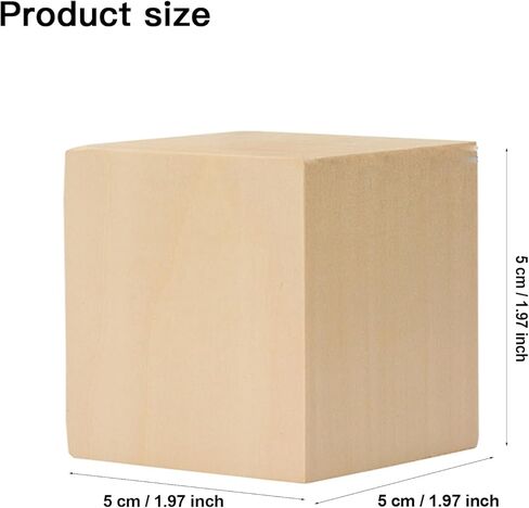 2 Pack Unfinished Basswood Carving Blocks Kit, 4 x 4 x 2 Inch Unfinished Bass Wood Whittling Soft Wood Carving Block Set for Kids Adults Wood Carving Beginner in Kuwait