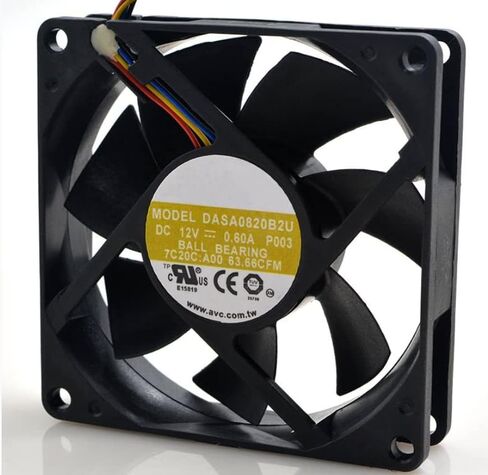 for DASA0820B2U 12V 0.60A 7.2W 80X80X20MM 4-Wire Cooling Fan in Saudi Arabia