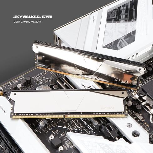 V-Color Skywalker Plus DDR4 64GB (32GBx2) 4266MHz (PC4-34100) CL19 Gaming Desktop Ram Memory Hynix IC Dual Rank 1.5V - Silver (TO432G42D819CSPSXK) in Saudi Arabia