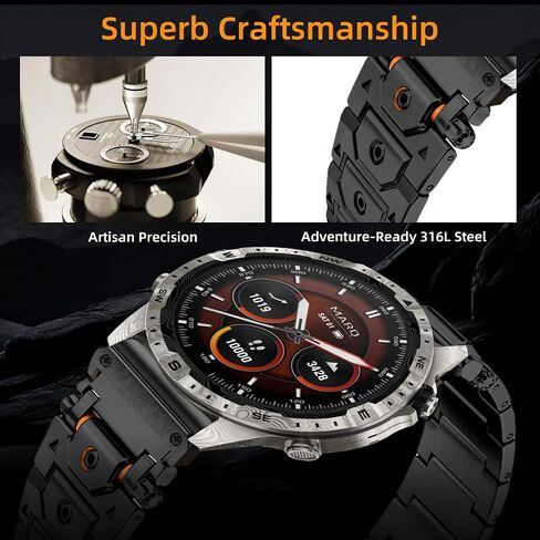 نطاقات فولاذية من Titan Titan 22 مم متوافقة مع Fenix ​​8 47mm/7/6/5 النطاق ، المعدن الميكانيكي السريع السريع مع مشبك قابلة للطي لـ Epix Gen 2 47mm/Forerunner 745/935/945/955/965/45mm غريزة 3/2/MARQ ، الرجال ، الرجال in Kuwait