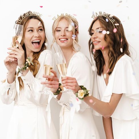 Jaciya Silver Team Bride Headband Rhinestone Headbands Crystal Bridesmaid Gifts Head Band Tiara Wedding Hair Accessories Bachelorette Party Favors in Saudi Arabia