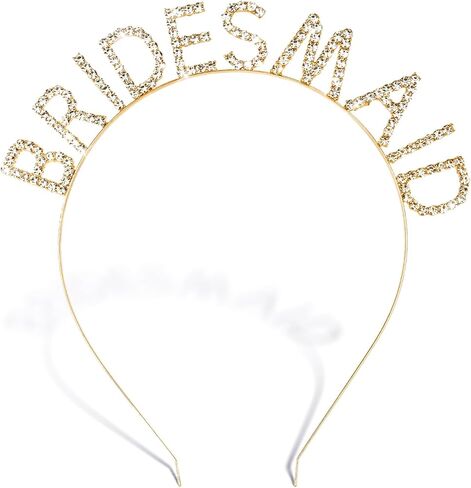 Jaciya Silver Team Bride Headband Rhinestone Headbands Crystal Bridesmaid Gifts Head Band Tiara Wedding Hair Accessories Bachelorette Party Favors in Saudi Arabia