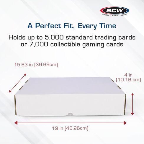 BCW 5000 Count Card Storage Box with Full Lid - 5 Pack in Saudi Arabia