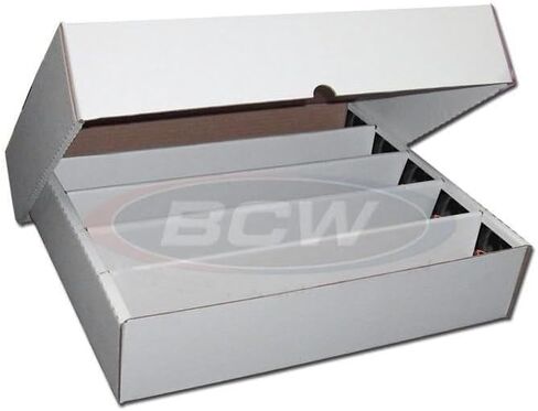 BCW 5000 Count Card Storage Box with Full Lid - 5 Pack in Saudi Arabia