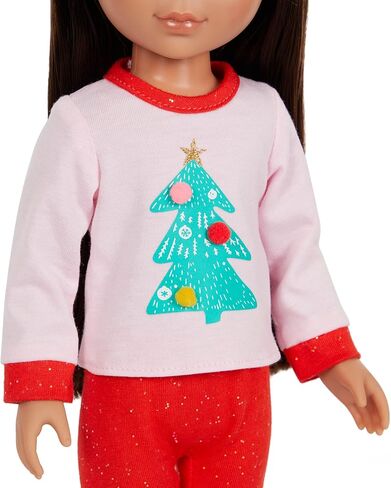 Glitter Girls - Ladybug Shimmer Pajama Top & Pant Regular Outfit - 14-inch Doll Clothes & Accessories Toys, 36 months to 144 months in Kuwait