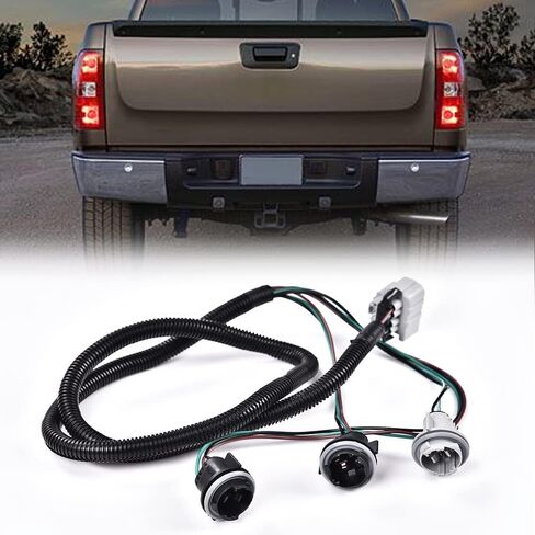 PIT66 Right Tail Light Lamp Wiring Harness, Compatible with 07-14 Chevy Silverado/08-14 GMC Sierra in Saudi Arabia