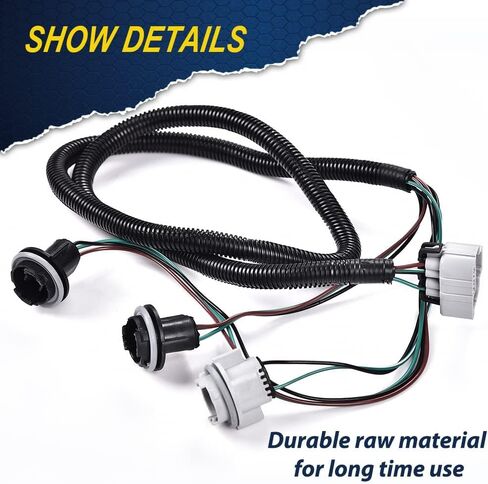 PIT66 Right Tail Light Lamp Wiring Harness, Compatible with 07-14 Chevy Silverado/08-14 GMC Sierra in Saudi Arabia