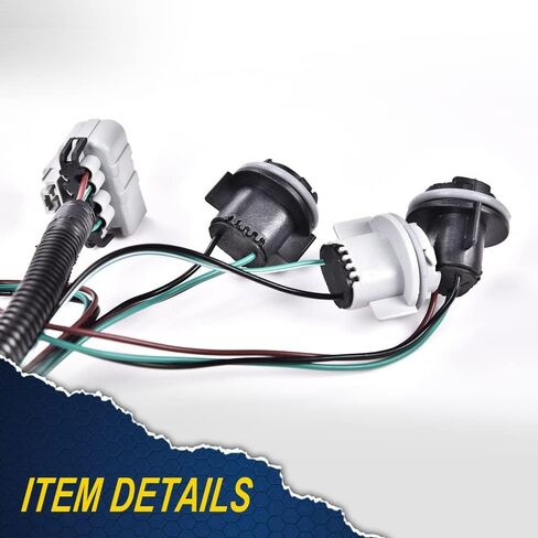 PIT66 Right Tail Light Lamp Wiring Harness, Compatible with 07-14 Chevy Silverado/08-14 GMC Sierra in Saudi Arabia
