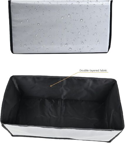 Deep Fryer Cover,Waterproof Heat-resistant,Compatible With T-fal 3.5L Oil Filtration FR702D51 Stainless Steel Deep Fryer(Black) in Saudi Arabia