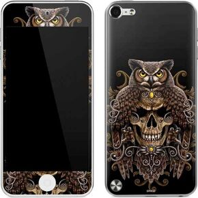 Skinit Decal MP3 Player Skin Compatible with iPod Touch (5th Gen&2012) - Originally Designed Skull and Owl by Sarah Richter Design