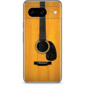 Skinit Decal Phone Skin Compatible with Google Pixel 8 - Officially Licensed Wood Guitar Design