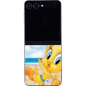 Skinit Decal Phone Skin Compatible with Galaxy Z Flip5 5G - Officially Licensed Looney Tunes Tweety Bird iPod Design
