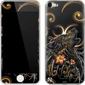 Skinit Decal MP3 Player Skin متوافق مع iPod Touch (5th Gen & 2012) - مصمم في الأصل ذئب عواء بقلم سارة ريختر تصميم