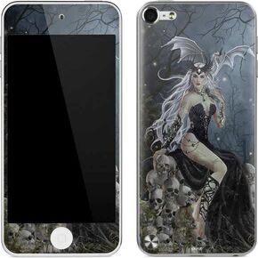 Skinit Decal MP3 Player Skin Compatible with iPod Touch (5th Gen&2012) - Originally Designed Gothic Queen with Silver Dragon by Nene Thomas Design