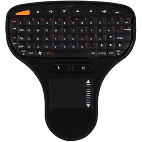 ASHATA 2.4G Mouse Keyboard 2 in 1,Mini Touch Control Intelligent Air Mouse Multimedia,Sensitive and Accurate,Plug and Play
