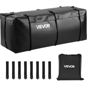 VEVOR Hitch Cargo Carrier Bag, Waterproof 840D PVC, 59.84 x 23.9 x 24.02 in (20 Cubic Feet), Heavy Duty Cargo Bag for Truck Bed Storage with 8 Reinforced Straps, Suitable for Car Vans Hitch Basket