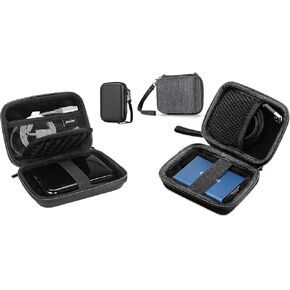 ProCase Portable Hard Drive Case Bundle with ProCase Carrying Case for Samsung T5 T3 SSD, Compact Hard Shockproof Carry Case