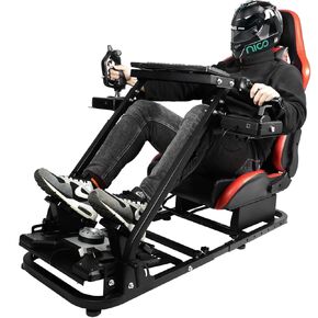 Dardoo G920 Flight Simulator Cockpit مع مقعد قابل للتعديل من أجل Hotas Warthog ، G Saitek ، Logitech G923 ، Thrustmaster T80 T150 ، Game Mount ، بدون عجلة ، دواسة شيفتر