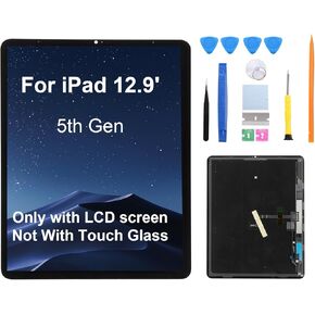 12.9 "استبدال شاشة LCD متوافق مع iPad Pro 12.9 5th 6th Gen Generation 2021 2022 A2378 A2379 A2461 A2436 A2764 A2437 عرض LCD Assembly الزجاج + الرقم الرقم اللمس + مجموعة إصلاح (أسود)