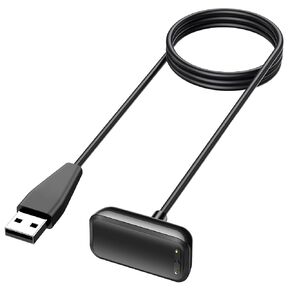 AK Charging Cable Compatible with Fitbit Charge 6/Charge 5/Luxe, Replacement USB Charger Cradle Dock Adapter with Reset Button Compatible with Fitbit Charge 6/Charge 5/Luxe Smartwatch,3.3ft/100cm