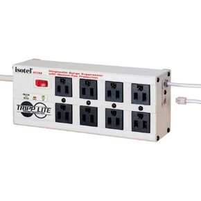 Tripp Lite Isobar 8 Outlet Surge Protector Power Strip 12ft Cord Right Angle Plug Diagnostic LEDs (ISOBAR8ULTRA)